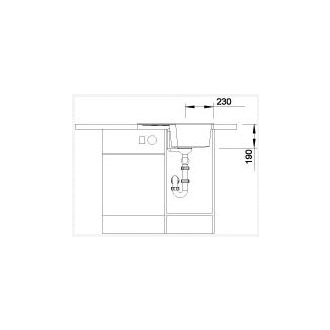 Blanco ZIA 40 S 516919 drez s odkvapom, obojstranný aluminium drez vstavaný