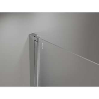 Sprchové dvere Mexen Mist-F pravé skladacie 110 cm, priehľadné, chróm - 8A6-110-000-01-00-P