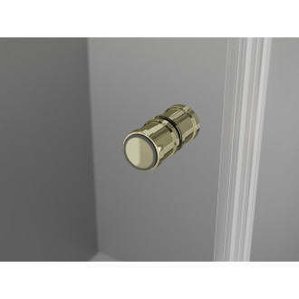 Sprchové skladacie dvere Mexen Mist-F pravé 90 cm, priehľadné, zlaté - 8A6-090-000-50-00-P