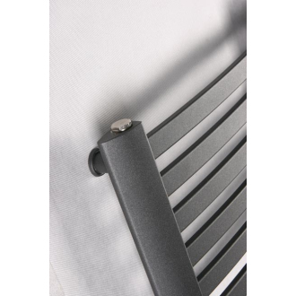 Kúpeľňový radiátor RETTO - 540 × 1072 mm, výkon 520 W, Biely (C35 white silk), Spodné centrálne pripojenie D50