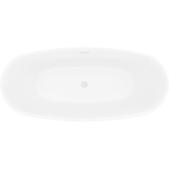 Voľne stojaca vaňa Mexen Luvo Slim 170 x 75 cm, biela, biely prepad - 52801707500-20