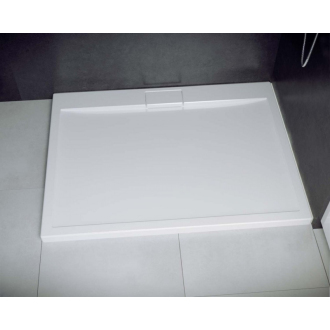 BESCO AXIM OBDELNÍK akrylátová vanička, 100x80x4, 5 cm, biela, bez nožičiek VANKAXIM1080BB