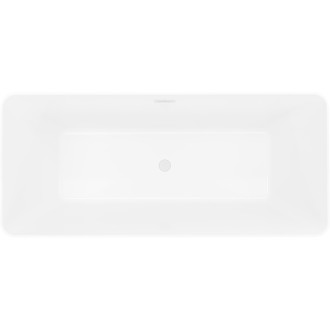 Voľne stojaca vaňa Mexen Velo Slim 170 x 75 cm, biela / čierna, biely prepad - 52811707575-20