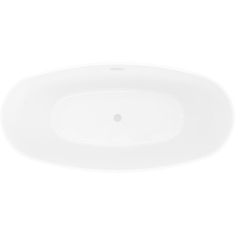 Voľne stojaca vaňa Mexen Olea, vzor 170 x 80 cm, biela/čierna, biely prepad - 52821708075-20