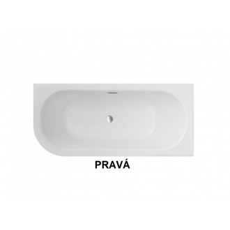 BESCO vaňa AVITA SLIM PLUS 170 1700x750 mm, pravé prevedenie, bez nožičiek VANAVIT17SLIMPP