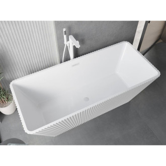 Voľne stojaca vaňa Mexen Tava s drážkovaným povrchom 170 x 75 cm, biela, biely prepad - 52851707500-20