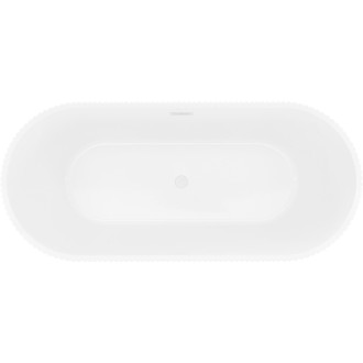 Voľne stojaca vaňa Mexen Yara s drážkovaným povrchom 170 x 75 cm, biela, biely prepad - 52861707500-20