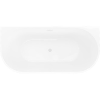 Voľne stojaca závesná vaňa Mexen Oris s drážkovaným povrchom 150 x 75 cm, biela, biely prepad - 52871507500-20