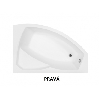 BESCO vaňa RIMA 150 (1500x950 mm), pravé prevedenie, bez nožičiek VANRIM150P