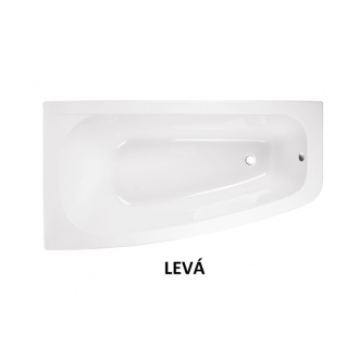 BESCO vaňa LUNA 150 (1500x800 mm), pravé prevedenie, bez nožičiek VANLUN150P