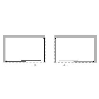 BESCO DUO SLIDE II, vaňová zástena, 170 × 150 cm, chróm, číre sklo BCDUSL170CC