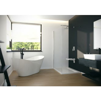 BESCO vaňa voľne stojaca VIYA 1600x700 mm, biela farba, liaty mramor VANAND16W