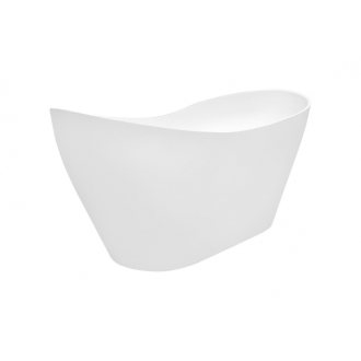 BESCO vaňa voľne stojaca VIYA 1600x700 mm, biela farba, liaty mramor VANAND16W