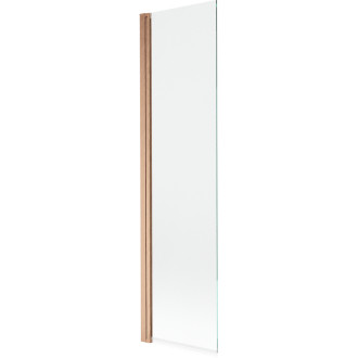 Vaňová zástena Mexen Mist s jedným krídlom 50 x 150 cm, priehľadná, kartáčovaná meď - 8A9-050-001-65-00