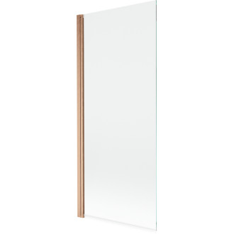 Vaňová zástena Mexen Mist s jedným krídlom 80 x 150 cm, priehľadná, kartáčovaná meď - 8A9-080-001-65-00