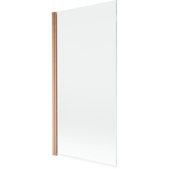Vaňová zástena Mexen Mist s jedným krídlom 90 x 150 cm, priehľadná, kartáčovaná meď - 8A9-090-001-65-00