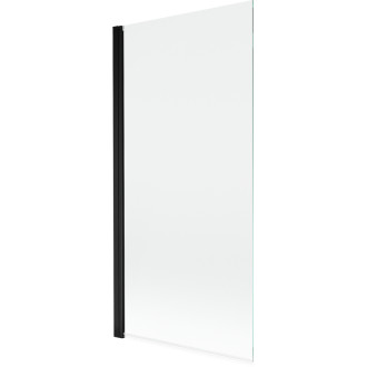 Vaňová zástena Mexen Mist s jedným krídlom 90 x 150 cm, priehľadná, čierna - 8A9-090-001-70-00