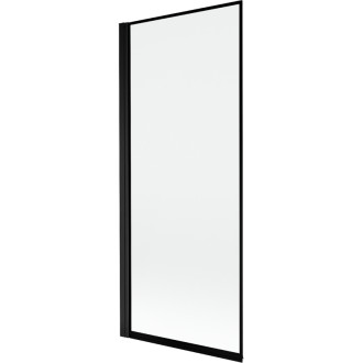 Mexen Mist vaňová zástena jednokrídlová ľavá 80 x 150 cm, čierny rám, čierna - 8A9-080-001-70-70-L