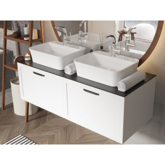 BESCO umývadlo na dosku ASSOS S-LINE, 520x410x150 mm, biela farba, liaty mramor KEASSLINDW
