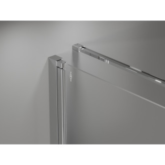 Sprchovací kút Mexen Mist-B s výklopným mechanizmom 90 x 85 cm, priehľadný, chróm - 8A2T-090-085-01-00