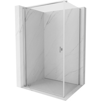 Sprchovací kút Mexen Mist-B s výklopným mechanizmom 85 x 120 cm, priehľadný, chróm - 8A2T-085-120-01-00