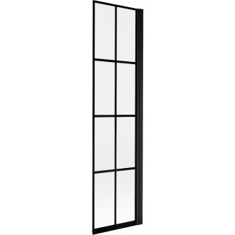 Vaňová zástena Mexen Mist jednokrídlová pravá 50 x 150 cm, čierny rošt, čierna - 8A9-050-001-70-77-P
