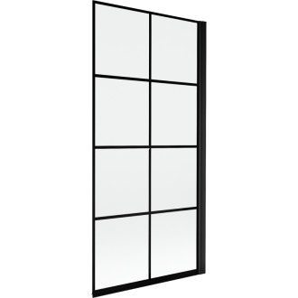 Mexen Mist vaňová zástena jednokrídlová pravá 90 x 150 cm, čierny rošt, čierna - 8A9-090-001-70-77-P