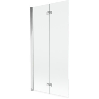 Vaňová zástena Mexen Mist 2-krídla ľavá 90 x 150 cm, priehľadná, chróm - 8A9-090-002-01-00-L