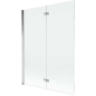 Vaňová zástena Mexen Mist 2-krídla ľavá 130 x 150 cm, priehľadná, chróm - 8A9-130-002-01-00-L