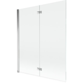 Vaňová zástena Mexen Mist 2-krídla ľavá 140 x 150 cm, priehľadná, chróm - 8A9-140-002-01-00-L