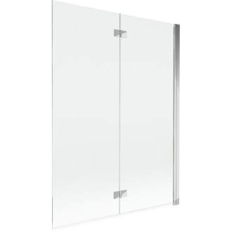 Vaňová zástena Mexen Mist 2-krídla pravá 130 x 150 cm, priehľadná, chróm - 8A9-130-002-01-00-P