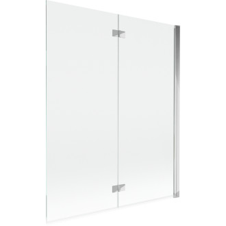 Vaňová zástena Mexen Mist 2-krídla pravá 140 x 150 cm, priehľadná, chróm - 8A9-140-002-01-00-P