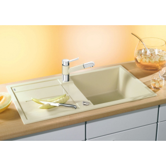 Blanco METRA 5 S 513037 drez s odkvapom, obojstranný biela drez vstavaný