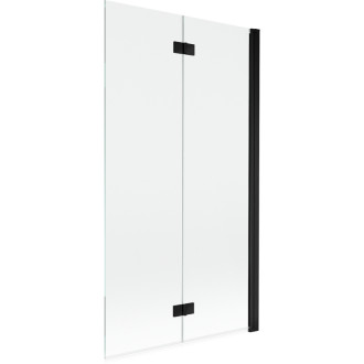 Mexen Mist vaňová zástena pravá, 2 krídla, 100 x 150 cm, priehľadná, čierna - 8A9-100-002-70-00-P