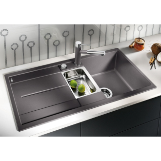 Blanco METRA 6 S 513045 drez s odkvapom, obojstranný aluminium drez vstavaný