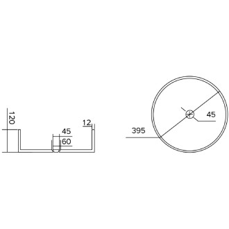 Sklenené umývadlo Mexen Eiva na dosku 39 x 39 cm, šedé - 24163966