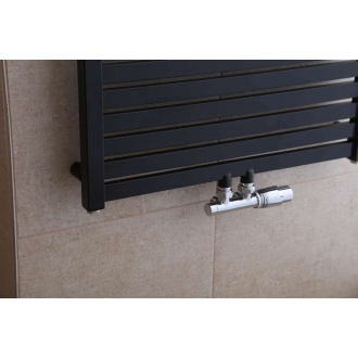 KH 450/1330 vykurovací rebr, stredové pripojenie KH4501320SBL čierna mat