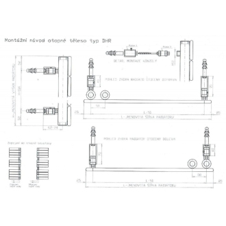OLIVER vykurovací rebr 750/1510 antracit SIKODHR7501600A