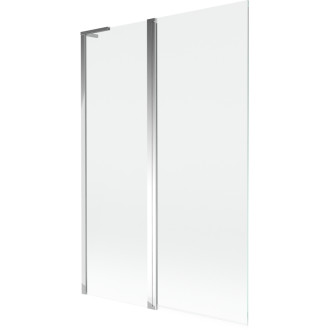 Vaňová zástena Mexen Mist L s 2 krídlami 120 x 150 cm, priehľadná, chróm - 8A9L-120-011-01-00