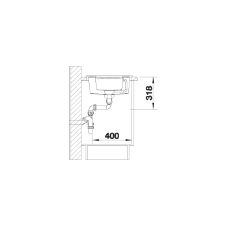 Blanco METRA 6 S 513053 drez s odkvapom, obojstranný antracit drez vstavaný