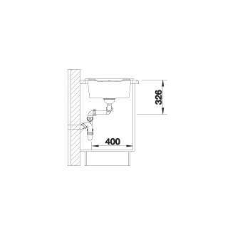 Blanco METRA 8 S 513063 dvojdrez s odkvapom, obojstranný aluminium drez vstavaný