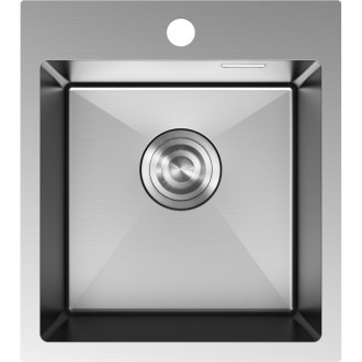 Jednodrezový oceľový drez Mexen Solix 400 x 450 mm, nerezová oceľ - 6401401000-01