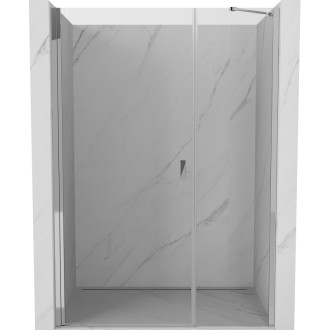 Sprchové dvere Mexen Mist-B s otočnými dverami 110 cm, priehľadné, chróm - 8A2-110-001-01-00