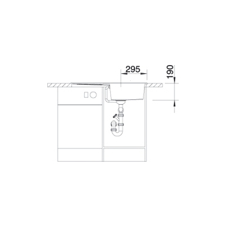 Blanco METRA 5 S 513204 drez s odkvapom, obojstranný aluminium drez vstavaný
