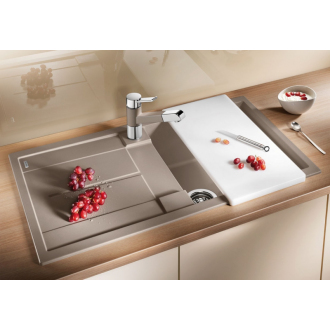Blanco METRA 5 S 513205 drez s odkvapom, obojstranný biela drez vstavaný