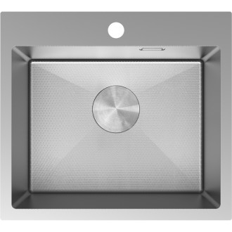 Jednodrezový oceľový drez Mexen Solix 500 x 450 mm, nerezová oceľ HC - 6402501000-01HC