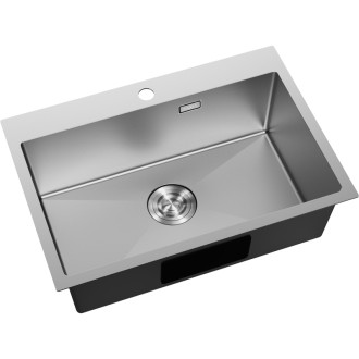 Jednodrezový oceľový drez Mexen Solix 650 x 450 mm, nerezová oceľ - 6403651000-01