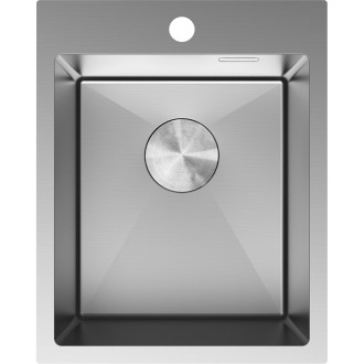 Jednodrezový oceľový drez Mexen Solix 400 x 500 mm, nerezová oceľ - 6406401000-01
