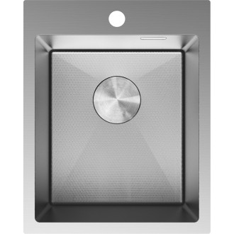 Jednodrezový oceľový drez Mexen Solix 400 x 500 mm, nerezová oceľ HC - 6406401000-01HC