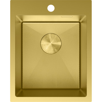 Jednodrezový oceľový drez Mexen Solix 400 x 500 mm, zlatá HC - 6406401000-55HC